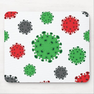 Alfombrilla De Ratón Diseño del patrón CoronaVirus Mousepad Covid19