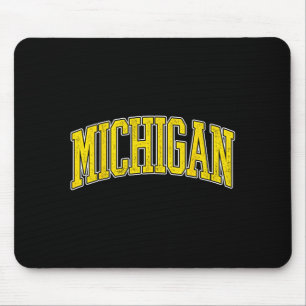 Alfombrilla De Ratón Diseño deportivo universitario vintage de Michigan