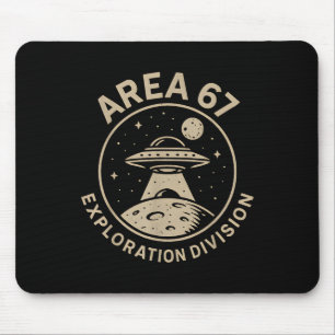Alfombrilla De Ratón Diseño Des Ufo División de Exploración Área 67 Div