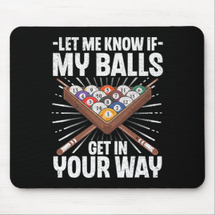 Alfombrilla De Ratón Diseño divertido de Billiards para Hombres Billiar