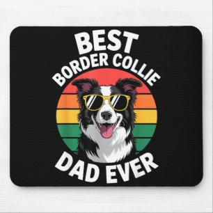 Alfombrilla De Ratón Diseño Divertido de Border Collie para Hombres Pap