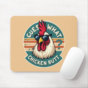 Alfombrilla De Ratón Diseño divertido de chiste de pollo retro