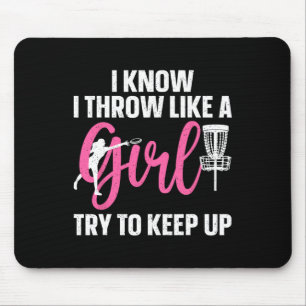 Alfombrilla De Ratón Diseño Divertido de Disc Golf para Chica Mujer Ama