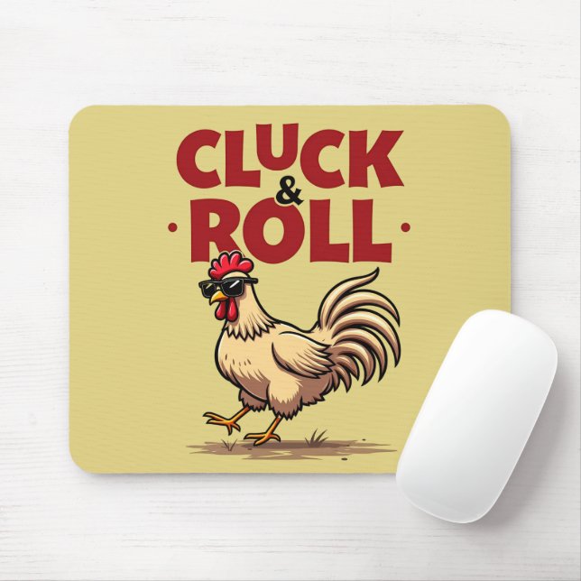 Alfombrilla De Ratón Diseño divertido de Personalizados de Guay "Cluck  (Con ratón)