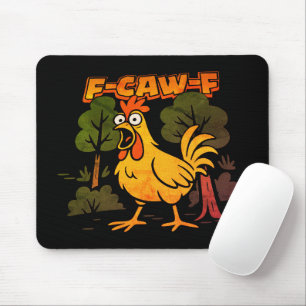 Alfombrilla De Ratón Diseño Divertido de Pollo – Animal de Dibujos Anim