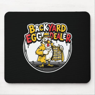 Alfombrilla De Ratón Diseño divertido de pollo de comerciante de huevos
