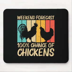 Alfombrilla De Ratón Diseño Divertido de Pollo para Hombres Mujeres Gra