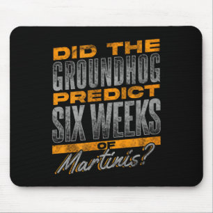 Alfombrilla De Ratón Diseño divertido de predicción de Martini para el
