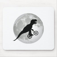 Diseño Divertido de Trex Volando en la Luna