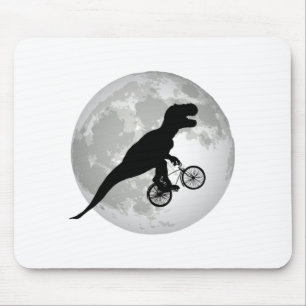 Alfombrilla De Ratón Diseño Divertido de Trex Volando en la Luna