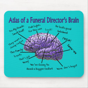 Alfombrilla De Ratón Diseño divertido del cerebro del director de