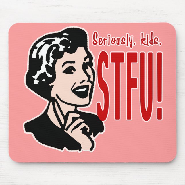 Alfombrilla De Ratón Diseño divertido del día de madre (Frente)