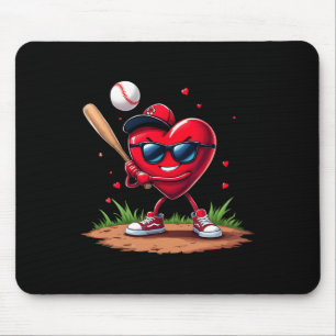 Alfombrilla De Ratón Diseño divertido del día de San Valentín con coraz
