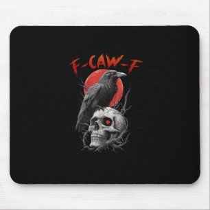 Alfombrilla De Ratón Diseño Estético Divertido de Cuervo F-Caw-F