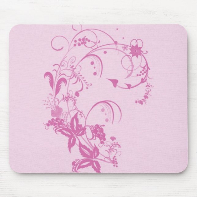 Alfombrilla De Ratón Diseño floral bonito Mousepad (Frente)