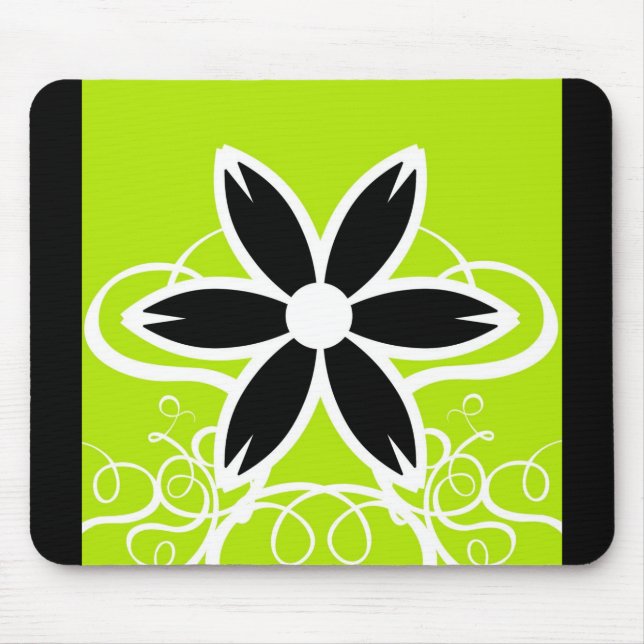 Alfombrilla De Ratón Diseño floral Mousepad (Frente)
