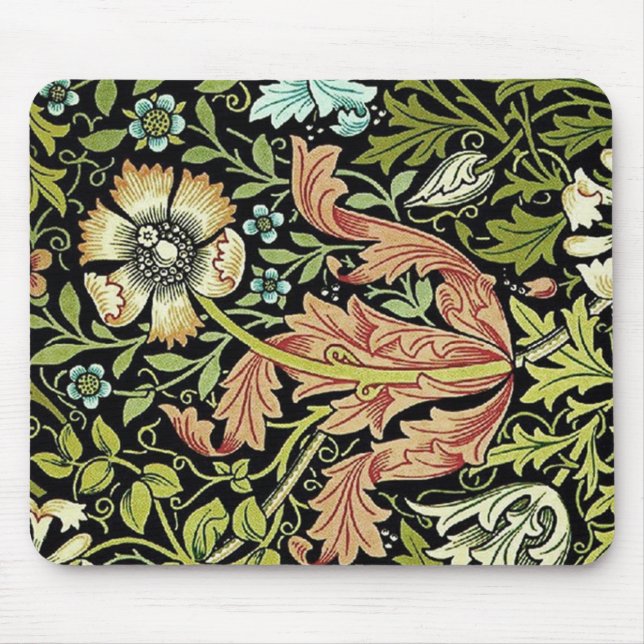 Alfombrilla De Ratón Diseño floral Mousepad de William Morris (Frente)
