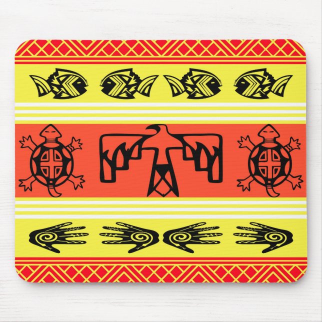 Alfombrilla De Ratón Diseño folclórico (Frente)