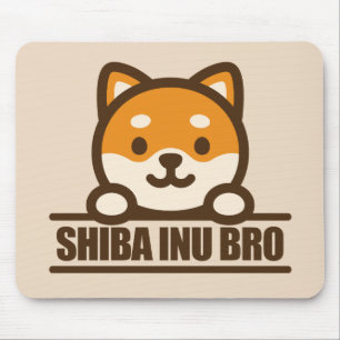 Alfombrilla De Ratón Diseño genial de hermano Shiba Inu - SHIBA INU BRO