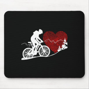 Alfombrilla De Ratón Diseño Gráfico de Bicicleta de Montaña - Ciclista 