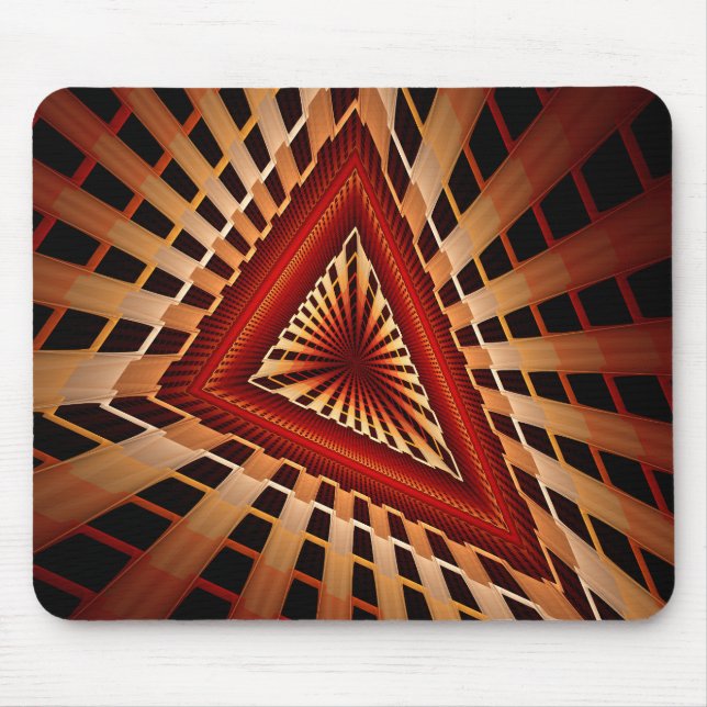 Alfombrilla De Ratón Diseño gráfico fractal moderno de 3D Fantasy Netwo (Frente)