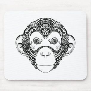Alfombrilla De Ratón Diseño inspirado del mono