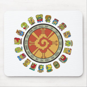 Alfombrilla De Ratón Diseño maya del calendario