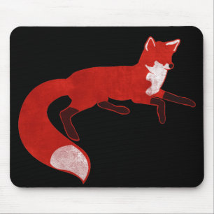 Alfombrilla De Ratón Diseño Mousepad del vintage del Fox