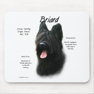 Alfombrilla De Ratón Diseño (negro) de la historia de Briard