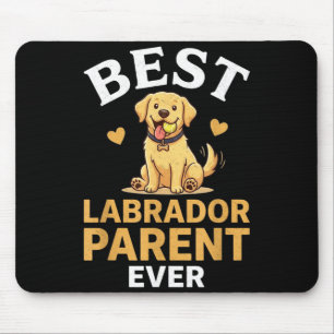 Alfombrilla De Ratón Diseño para dueño de labrador amarillo retro lindo