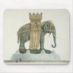 Alfombrilla De Ratón Diseño para la fuente del elefante
