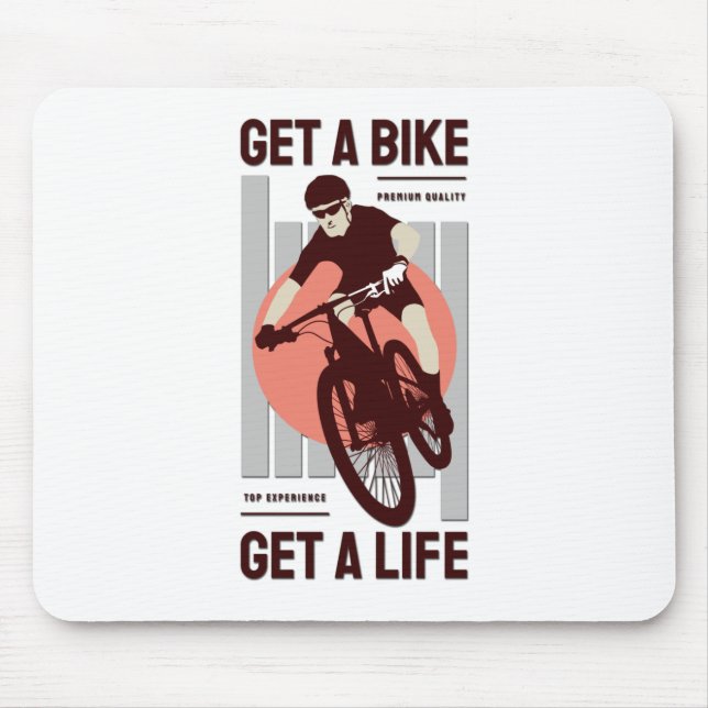 Alfombrilla De Ratón Diseño perfecto de motocicletas - Obtén una bicicl (Frente)