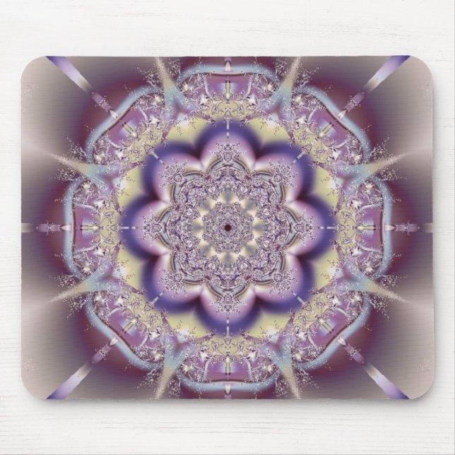 Alfombrilla De Ratón Diseño púrpura del arte abstracto (Frente)