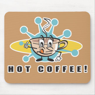 Alfombrilla De Ratón diseño retro de café caliente