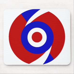 Alfombrilla De Ratón Diseño retro de la MOD del estilo de los años 60