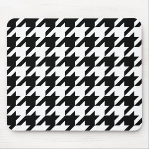 Alfombrilla De Ratón Diseño tradicional japonés3 -CHIDORI- Blanco y neg