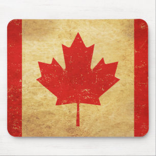 Alfombrilla De Ratón Diseño Vintage Bandera de Canadá