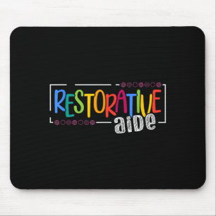 Alfombrilla De Ratón Diseños de Ayudante Restaurativo Negro Unisex-Adul