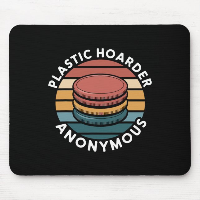 Alfombrilla De Ratón Diseños de Disc Golf de Plastic Hoarder Anonymous  (Frente)