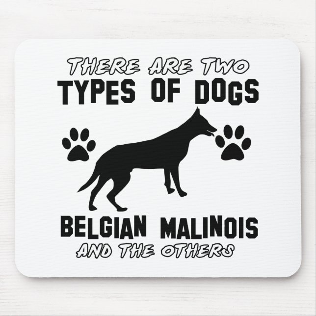 Alfombrilla De Ratón Diseños del perro de Malinois del belga (Frente)