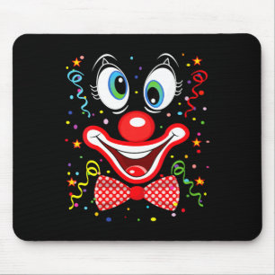 Alfombrilla De Ratón disfraces divertidos de payaso de mujer para carna
