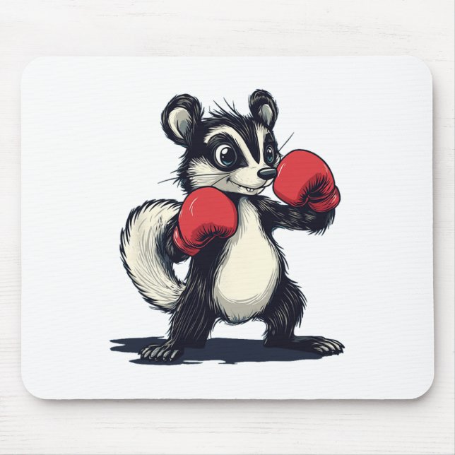 Alfombrilla De Ratón Disfraz De bonito Con Mitas De Boxeo (Frente)