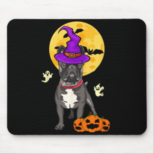 Alfombrilla De Ratón Disfraz de Bruja de Halloween para Bulldog Francés