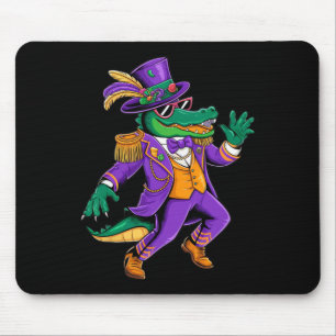 Alfombrilla De Ratón Disfraz de caimán de Mardigator Mardi Gras para ho