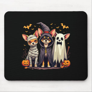 Alfombrilla De Ratón Disfraz de Chihuahua para Halloween Momia Bruja Pe