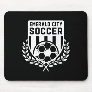 Alfombrilla De Ratón Disfraz de fútbol de la ciudad esmeralda del mago