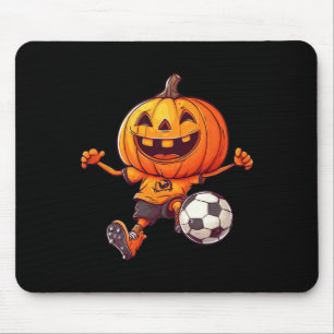 Alfombrilla De Ratón Disfraz de fútbol esqueleto calabaza Halloween B