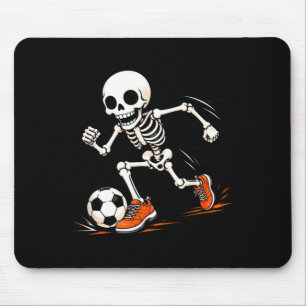 Alfombrilla De Ratón Disfraz de Halloween de esqueleto de fútbol para n