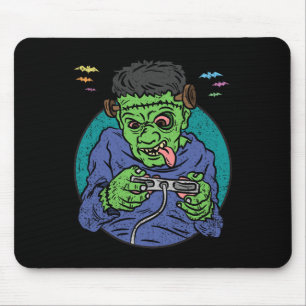 Alfombrilla De Ratón Disfraz de Halloween de Monstruo Gamer Videojuegos