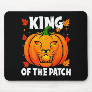 Alfombrilla De Ratón Disfraz de Halloween León Calabaza Rey Del Parche 